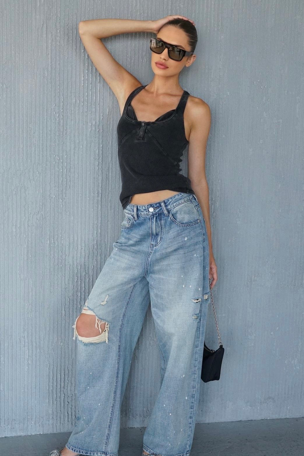 ג'ינס INDIGO קרעים