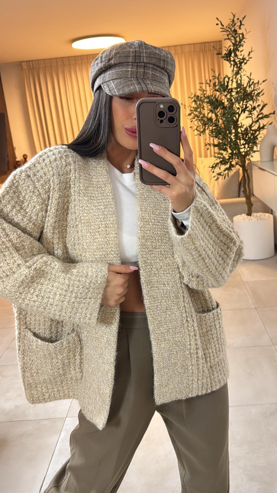 עליונית סריג כיסים