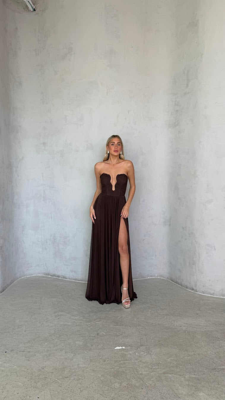 שמלה שיפון גלים