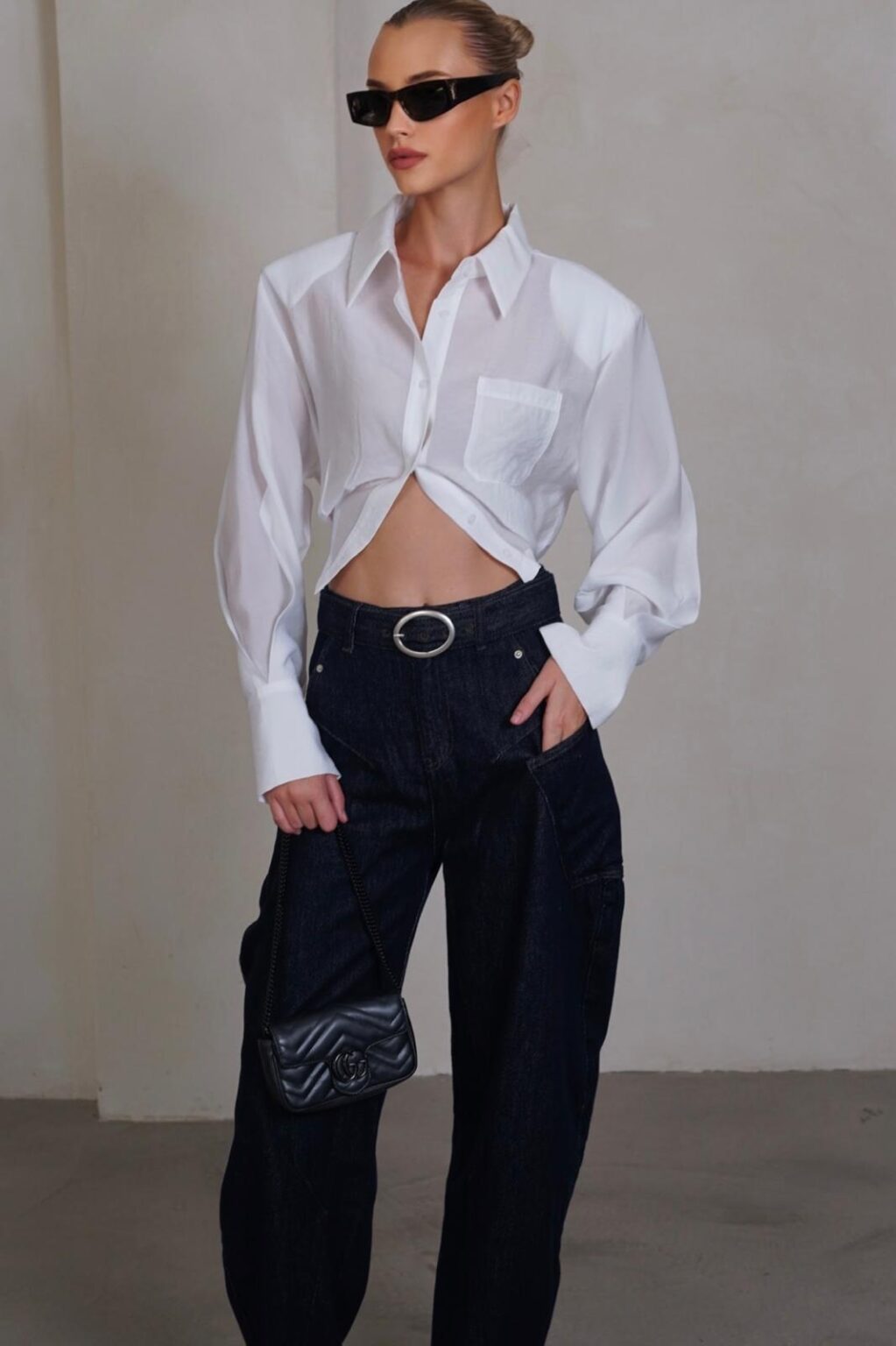 גינס OPAL כהה חגורה גינס