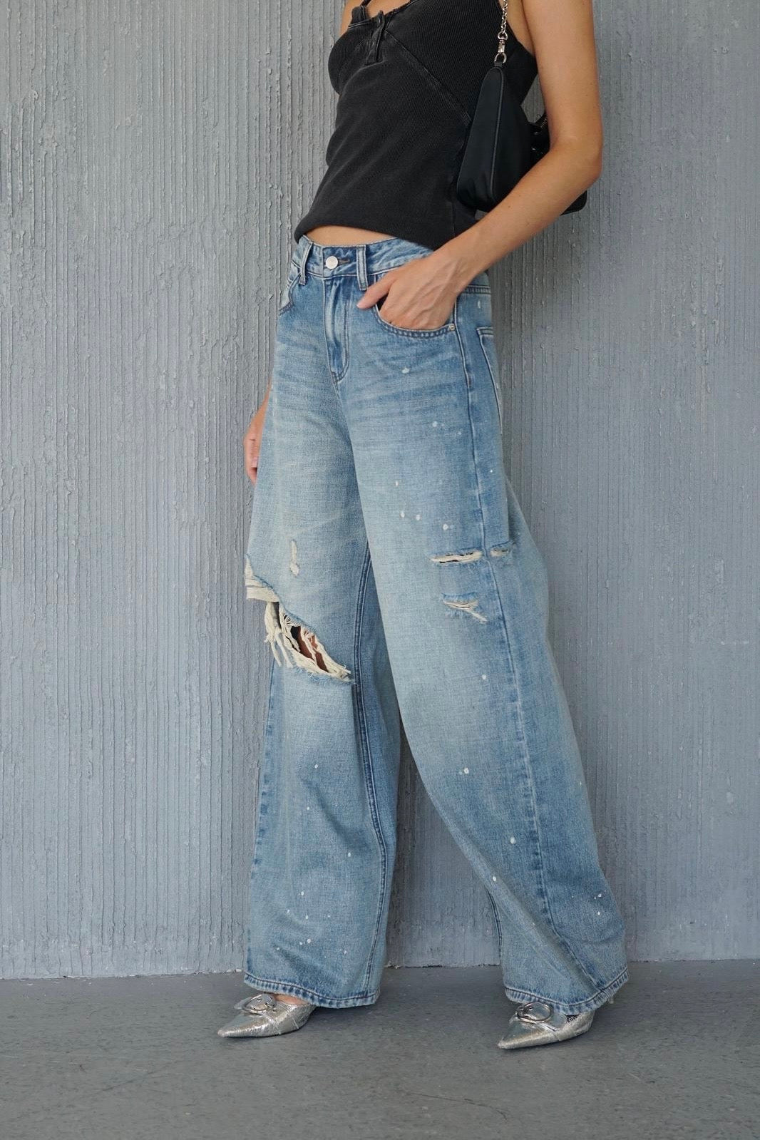 ג'ינס INDIGO קרעים