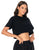 חולצה קרופ לב יהלומים בגב
