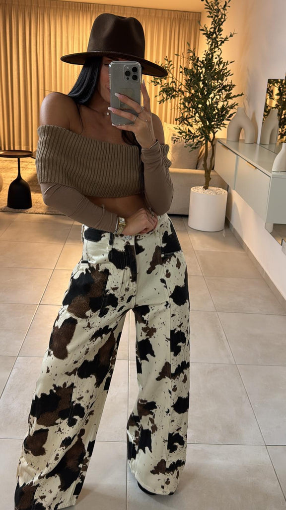 מכנס גינס פרה