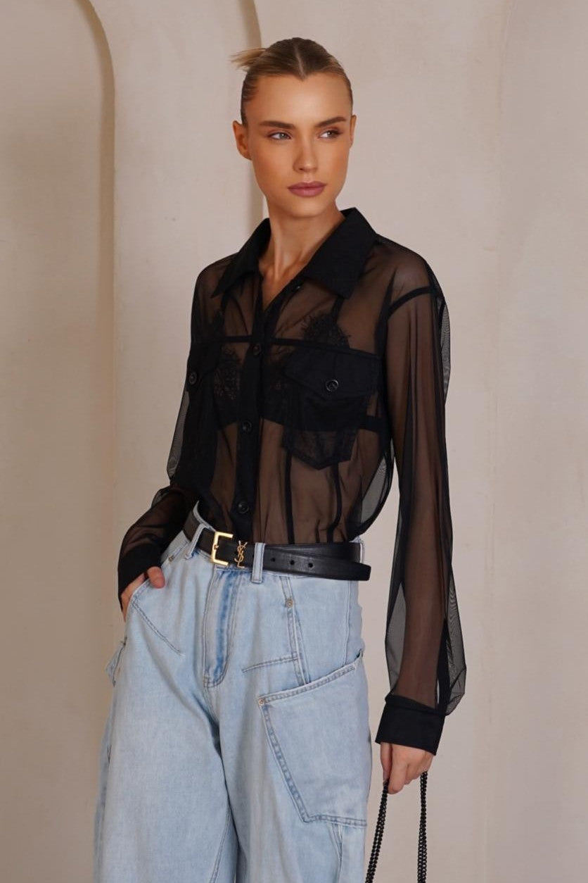 ג'קט שקוף TRANSPARENTE