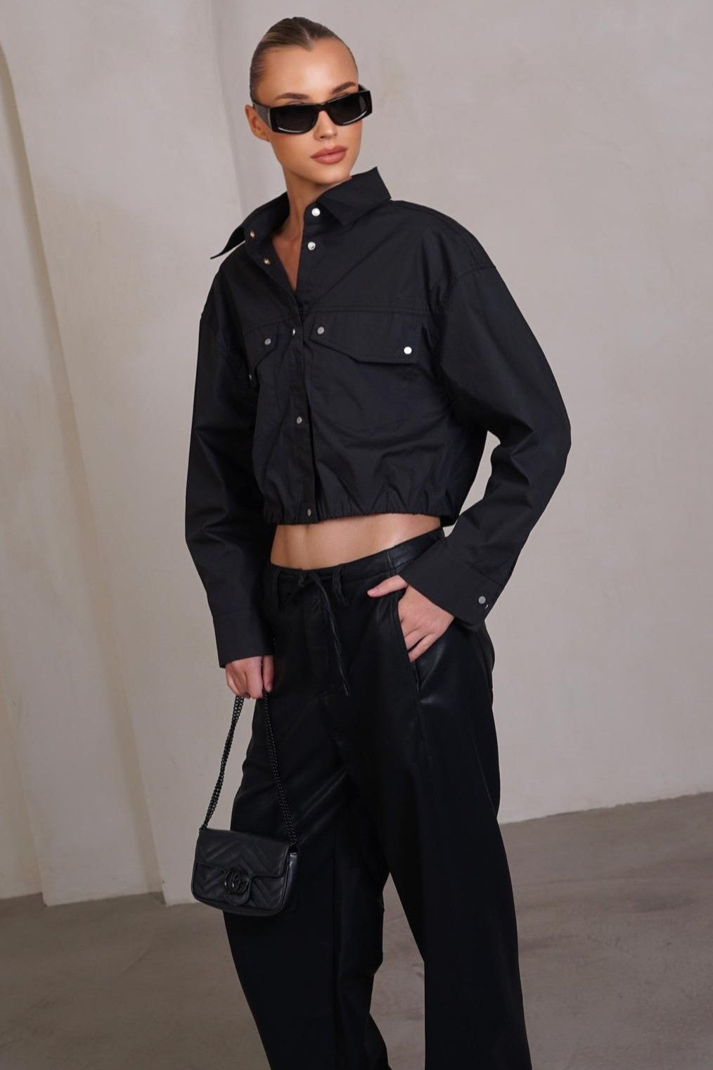 מכנס PARKER דמוי עור