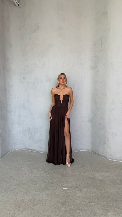 שמלה שיפון גלים