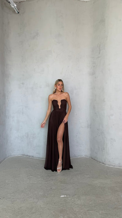 שמלה שיפון גלים