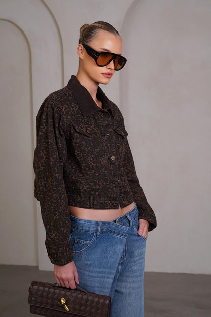 גקט מנומר שילוב קורדרוי