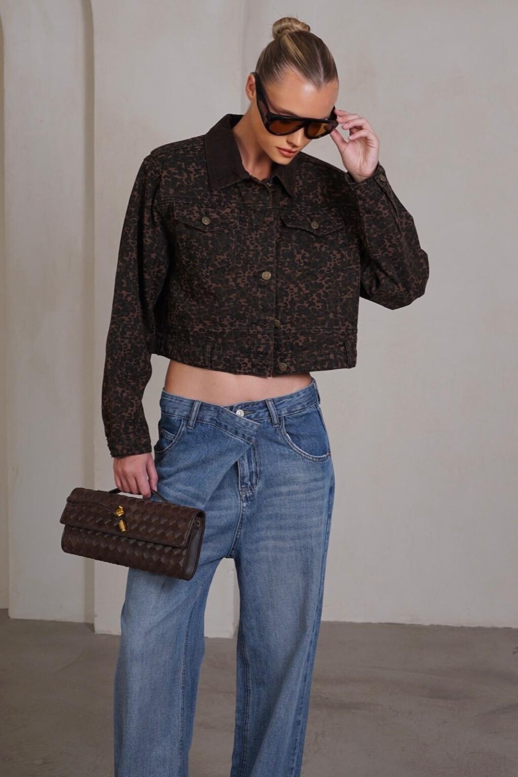 גקט מנומר שילוב קורדרוי