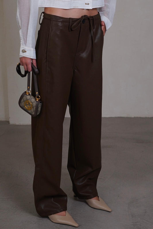 מכנס PARKER דמוי עור