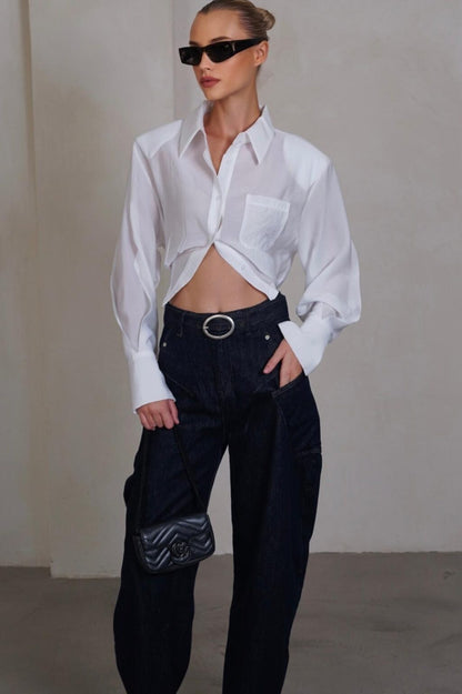 גינס OPAL כהה חגורה גינס