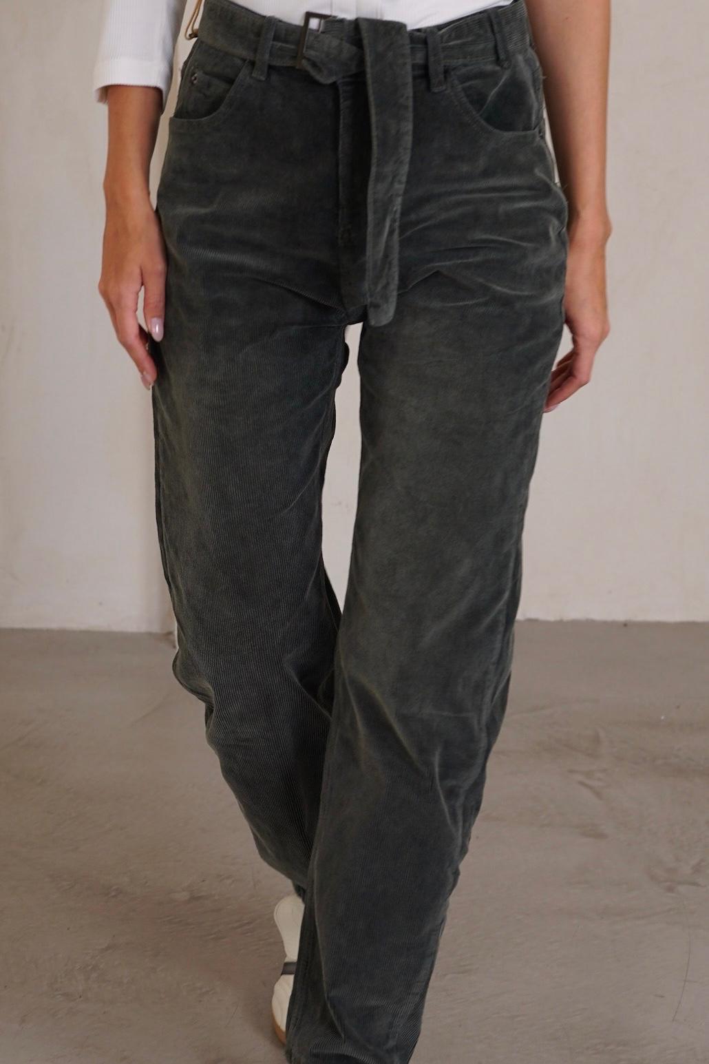 מכנס קורדרוי חגורה