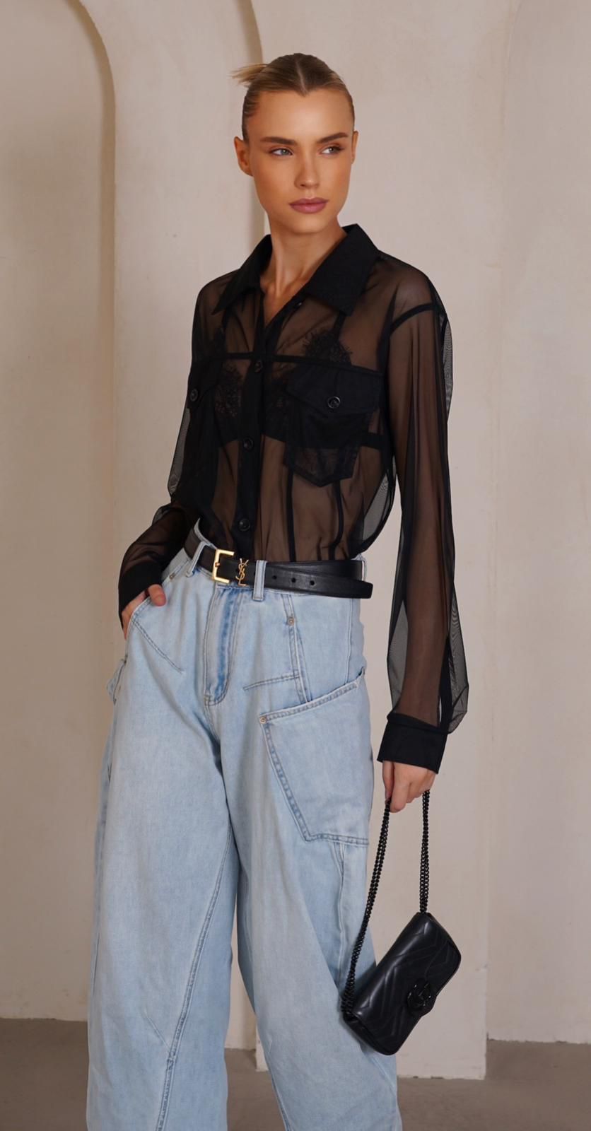 ג'קט שקוף TRANSPARENTE