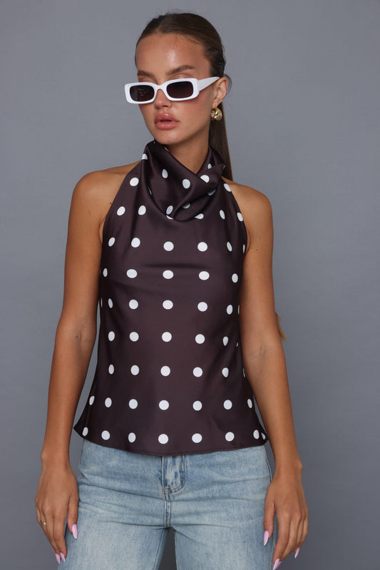 גופיית קולר נקודות